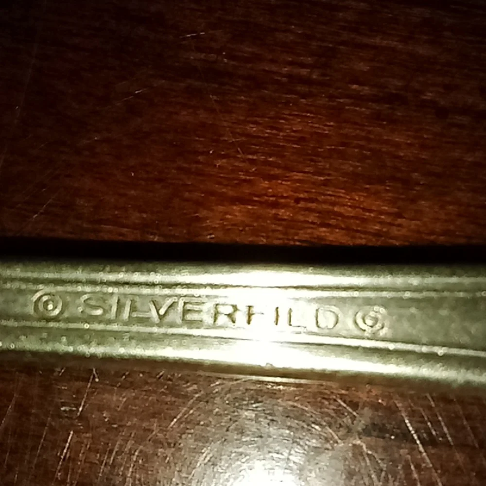 Lovely Vintage silver plate meat fork